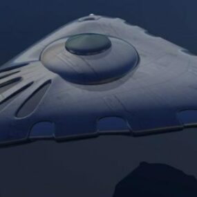 Scifi Aircraft Alien Vehicle 3d model