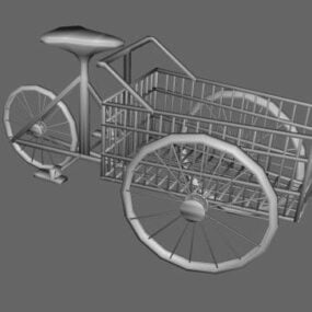 Tříkolka 3D model jízdního kola