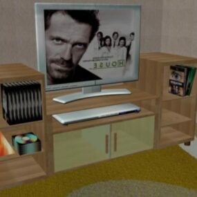 Meuble TV en bois modèle 3D