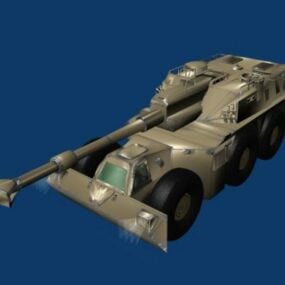 Tank aufgeblasenes Rad 3D-Modell