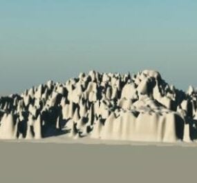 Nature Mountain Terrain Landscape 3D-malli