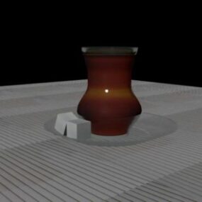 Terrakotta-Teekanne 3D-Modell