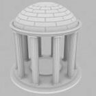 Techo de la esfera del edificio del templo