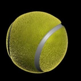 Realistic Green Tennis Ball 3d model