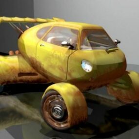 Speeder-Cartoon-Auto 3D-Modell