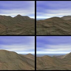 Terrain Sky Landscape 3d model