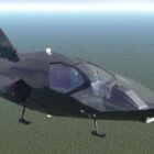 Alien Futuristic Spacecraft Blackbird