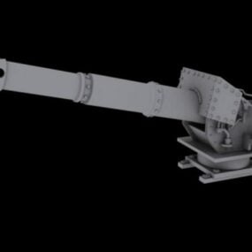 Modelo 3D da grande arma Canon