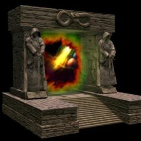 Mystery Door Portal 3d-modell