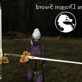 Medieval Dragon Sword 3d model