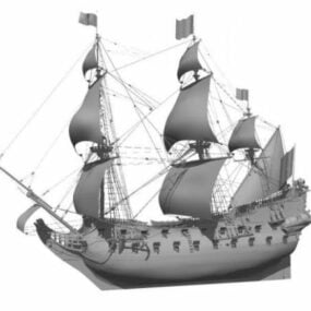 威廉王子帆船3d模型