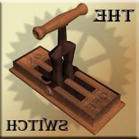 Vintage Switch Wooden Material 3d model