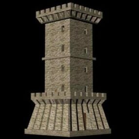 3д модель здания Сторожевой Башни