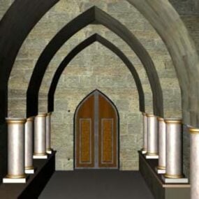 L'église du tunnel modèle 3D