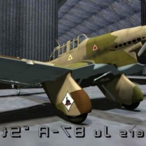 Modelo 3D de Stukas de aeronaves vintage