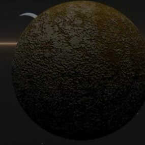 Modello 3d del pianeta Mercurio