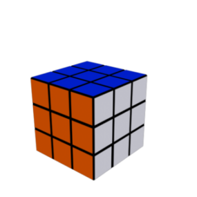 Modello 3d del gioco del cubo di Rubik