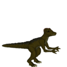 Zwierzę dinozaura terapoda