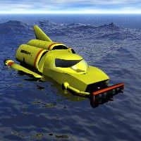 דגם תלת מימד של ספינת חלל עתידנית Thunderbird