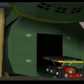 דגם תלת מימד של מכונית וינטג' של Thunderbird