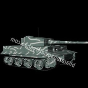 German Tiger 1 Battle Tank דגם תלת מימד