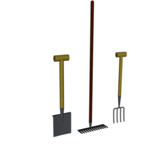 园林工具铲3d模型