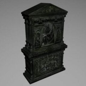 アンティークの墓3Dモデル