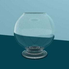 Modello 3d della tazza di vetro Tong