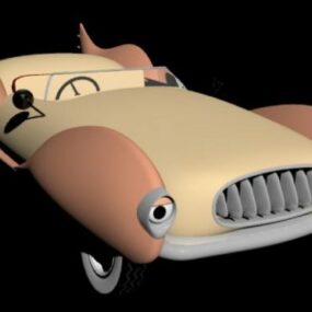Cartoon Car Smooth Edge 3D-Modell