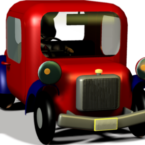 Camión de juguete de dibujos animados modelo 3d