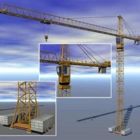 Tower Crane Construction Equipment 3d model