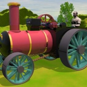 Truck Traction Engine 3d model