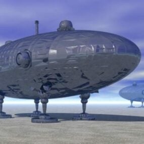 3D model dopravní vesmírné lodi