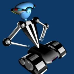 Scifi Wheel Robot 3d model