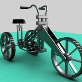Concepto de triciclo modelo 3d