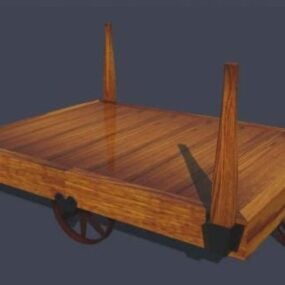 Trolly Wood Cart 3d-modell