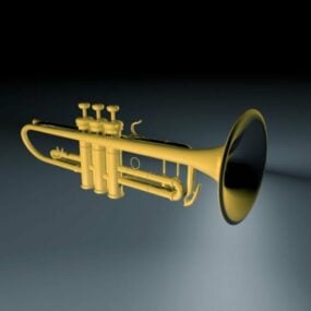 Musical Instrument Long Trumpet 3d model