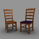 Dvě dřevěné židle