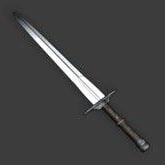 Two Handed Sword Classic Weapon 3d model