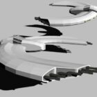 Crescent Wing Spacecraft