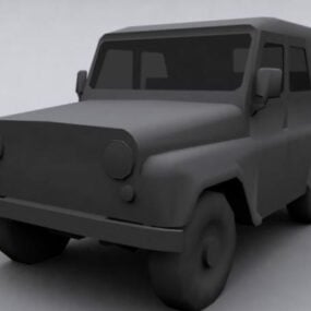 نموذج ثلاثي الأبعاد للجيش السوفيتي Uaz Jeep