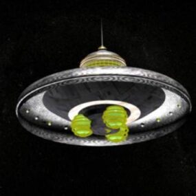 UFO-Fahrzeug 3D-Modell