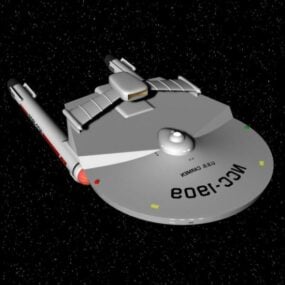 3d-модель футуристичного космічного корабля Uss General