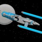 Futuristische Raumstation USS Excelsior