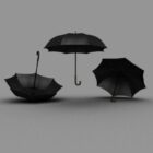 Set di ombrelli neri