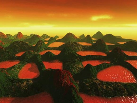 Unreal Lava Landscape