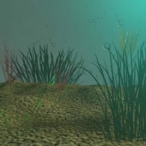 3д модель подводного пейзажа