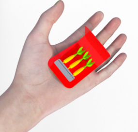 Hand With Dart Set 3d model