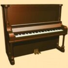 Dik Piyano Kahverengi Ahşap
