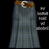 Belted Skirt Fashion 3d model